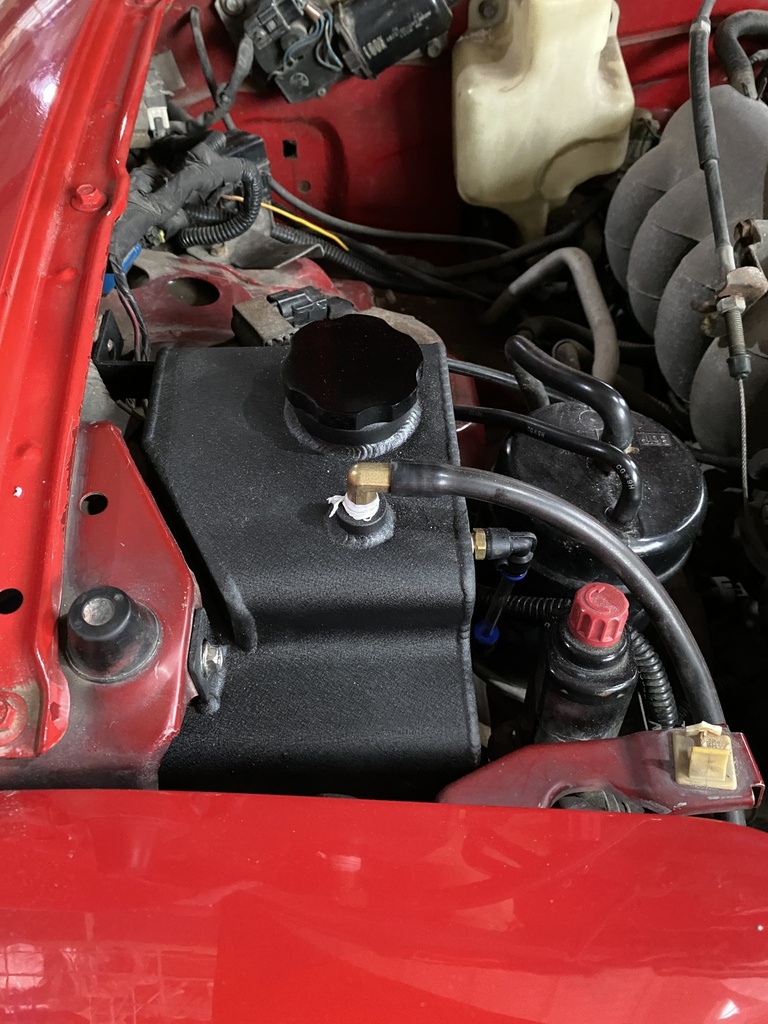 Aluminum Coolant Expansion Overflow Tank For Miata NA/Mk1 CarbonMiata